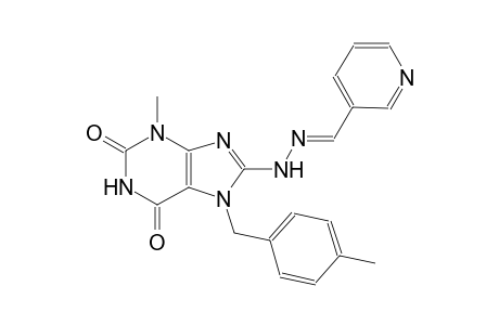 nicotinaldehyde [3-methyl-7-(4-methylbenzyl)-2,6-dioxo-2,3,6,7-tetrahydro-1H-purin-8-yl]hydrazone