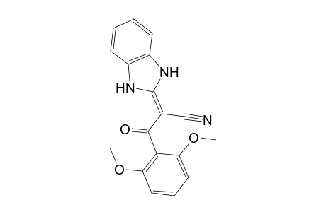 2-(1,3-Dihydro-benzoimidazol-2-ylidene)-3-(2,6-dimethoxy-phenyl)-3-oxo-propionitrile