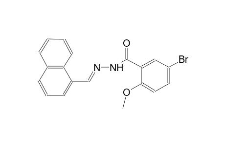 5-bromo-2-methoxy-N'-[(E)-1-naphthylmethylidene]benzohydrazide