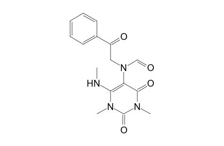 5-[N-(Benzoylmethyl)-N-formylamino]-6-(N-methylamino)-1,3-dimethyluracil