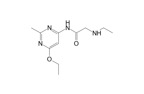 4-(2-ethylaminoacetamido)-6-ethoxy-2-methylpyrimidine