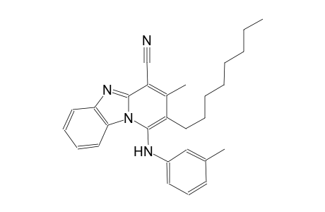 3-methyl-2-octyl-1-(3-toluidino)pyrido[1,2-a]benzimidazole-4-carbonitrile