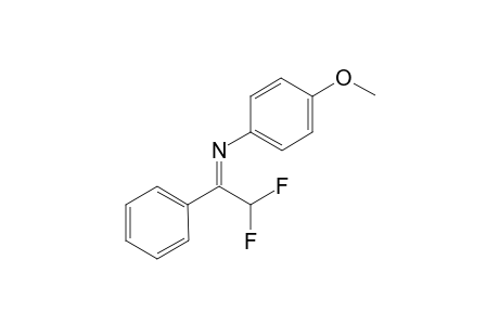 N-(2,2-difluoro-1-phenylethylidene)-4-methoxyaniline