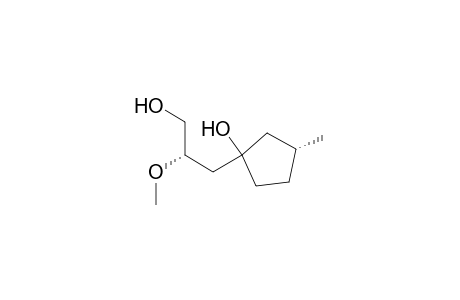 (1RS,2S,3R)-2-Hydroxymethyl-2-methoxyethyl-3-methylcyclopentan-1-ol