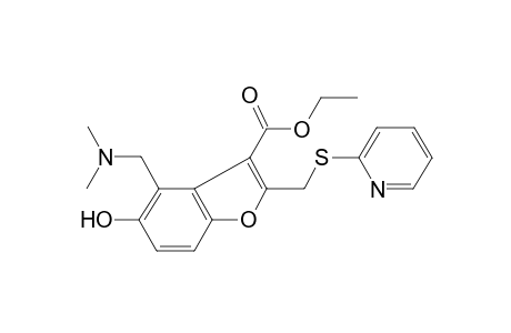 Ethyl 4-(dimethylaminomethyl)-5-hydroxy-2-(pyridin-2-ylsulfanylmethyl)-1-benzofuran-3-carboxylate