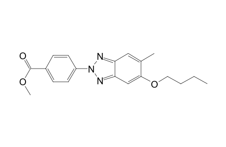Benzoic acid, 4-(5-butoxy-6-methyl-2H-benzotriazol-2-yl)-, methyl ester