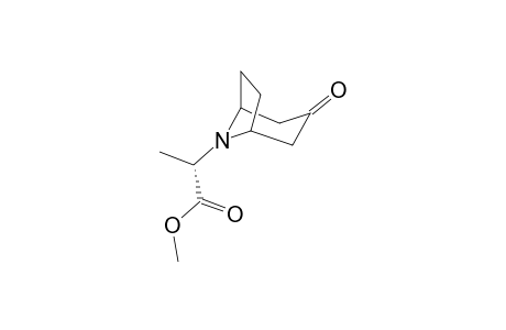 (S)-N-(1-Carbomethoxyethyl)nortropinone