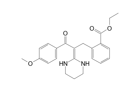 2-[(4-Methoxybenzoyl)(2-ethoxycarbonylbenzyl)methylene]-1,2,3,4,5,6-hexahydropyrimidine