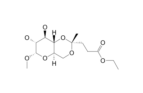 METHYL-4,6-O-[(R)-3-ETHOXYCARBONYL-BUTYLIDENE]-ALPHA-D-GLUCOPYRANOSIDE