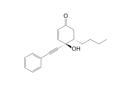 (4R*,5S*)-5-Butyl-4-hydroxy-4-(phenylethynyl)-2-cyclohexenone