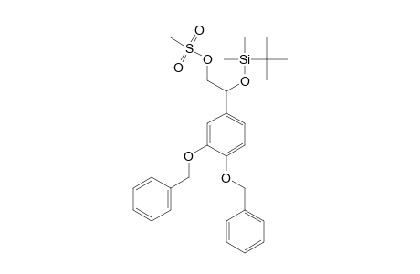 Benzeneethanol, .beta.-[[(1,1-dimethylethyl)dimethylsilyl]oxy]-3,4-bis(phenylmethoxy)-, methanesulfonate, (R)-