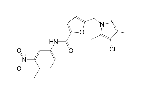 5-[(4-chloro-3,5-dimethyl-1H-pyrazol-1-yl)methyl]-N-(4-methyl-3-nitrophenyl)-2-furamide