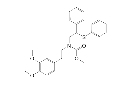 N-[2'-(Phenylthio)-2'-phenylethyl]-N-(ethoxycarbonyl)-3,4-dimethoxyphenyl-ethylamine