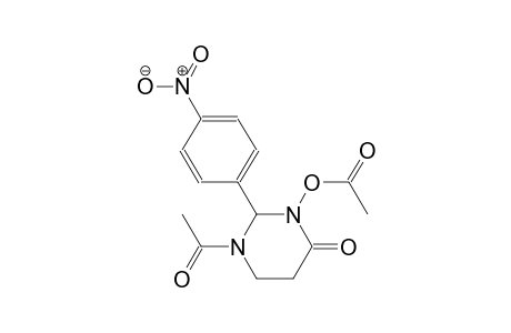 1-acetyl-3-(acetyloxy)-2-(4-nitrophenyl)tetrahydro-4(1H)-pyrimidinone