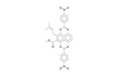 3-(3-Methylbut-2-enyl)-1,4-bis(4-nitrobenzoyloxy)naphthalene-2-carboxylic acid, methyl ester