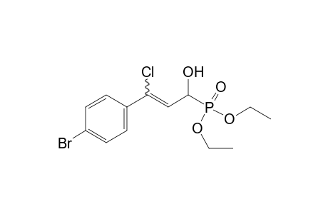 (p-BROMO-gamma-CHLORO-alpha-HYDROXYCINNAMYL)PHOSPHONIC ACID, DIETHYL ESTER