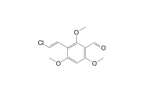 2,4,6-Trimethoxy-3-(2-chlorovinyl)benzaldehyde
