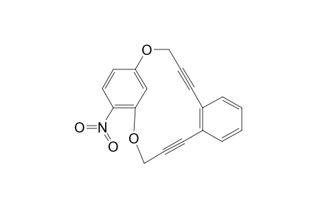 1-Nitro-5,18-dioxabicyclo[14.4.3.1(4,19).0(9,14)]heneicosa-2,4(20),9(14),10,12,19(1)-hexaene-7,11-diyne