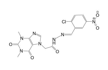 1H-purine-7-acetic acid, 2,3,6,7-tetrahydro-1,3-dimethyl-2,6-dioxo-, 2-[(E)-(2-chloro-5-nitrophenyl)methylidene]hydrazide