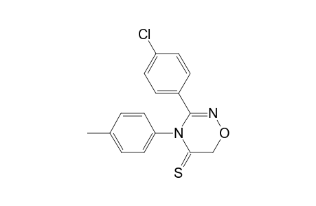 3-(4-chlorophenyl)-4-(p-tolyl)-1,2,4-oxadiazine-5-thione