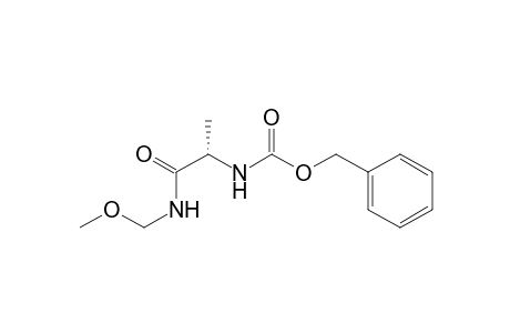Carbamic acid, [2-[(methoxymethyl)amino]-1-methyl-2-oxoethyl]-, phenylmethyl ester, (S)-