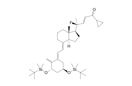 (5E,7E,22E)-(1S,3R,20S)-1,3-Bis[[(1,1-dimethylethyl)dimethylsilyl]oxy]-20-fluoro-26,27-cyclo-9,10-secocholesta-5,7,10(19),22-tetraen-24-one
