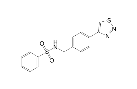 N-[p-(1,2,3-thiadiazol-4-yl)benzyl]benzenesulfonamide