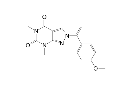 5,7-DIMETHYL-2-PARA-METHOXYBENZYLVINYL-PYRAZOLO-[3,4-D]-PYRIMIDINE-4,6(5H,7H)-DIONE