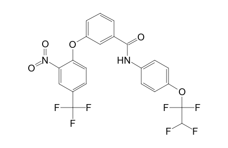 Benzamide, 3-(4-trifluoromethyl)-2-nitrophenoxy-N-[4-(1,1,2,2-tetrafluoroethoxy)phenyl)-