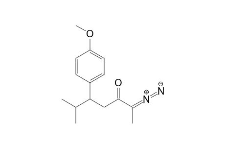 2-Diazo-5-(4'-methoxyphenyl)-6-methylheptan-3-one