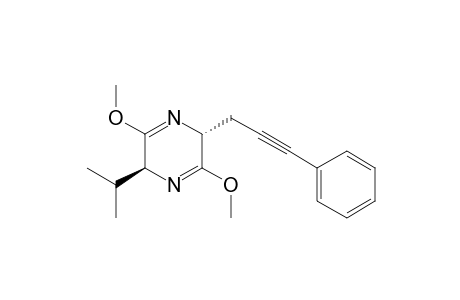 (2S,5R)-2,5-Dihydro-3,6-dimethoxy-2-isopropyl-5-( 3'-phenyl-2'-propyn-1'-yl)pyrazine