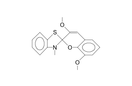 3,8-Dimethoxy-3'-methyl-spiro(2H-1-benzopyran-2,2'-benzothiazoline)
