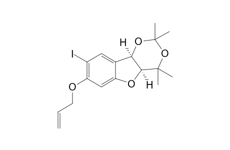 (4aS,9bR)-7-(Allyloxy)-8-iodo-2,2,4,4-tetramethyl-4a,9b-dihydro-4H-[1,3]dioxino[5,4-b]benzofuran