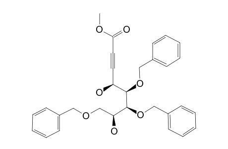 METHYL-5,6,8-TRI-O-BENZYL-2,3-DIDEOXY-D-ALTRO-2-YNOATE