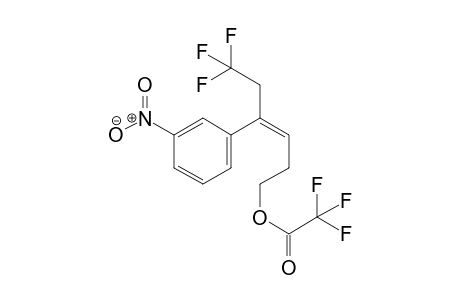 (Z)-6,6,6-trifluoro-4-(3-nitrophenyl)hex-3-enyl 2,2,2-trifluoroacetate