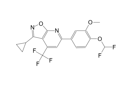 isoxazolo[5,4-b]pyridine, 3-cyclopropyl-6-[4-(difluoromethoxy)-3-methoxyphenyl]-4-(trifluoromethyl)-