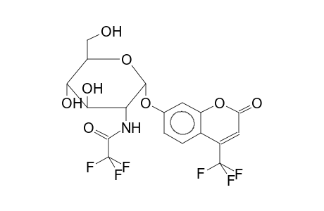4-TRIFLUOROMETHYLUMBELLIFERYL 2-TRIFLUOROACETAMIDO-2-DEOXY-ALPHA-D-GLUCOPYRANOSIDE