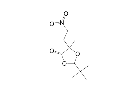 1,3-Dioxolan-4-one, 2-(1,1-dimethylethyl)-5-methyl-5-(2-nitroethyl)-, (2R-trans)-