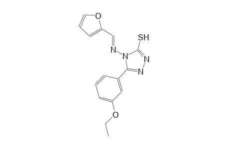 5-(3-ethoxyphenyl)-4-{[(E)-2-furylmethylidene]amino}-4H-1,2,4-triazol-3-yl hydrosulfide