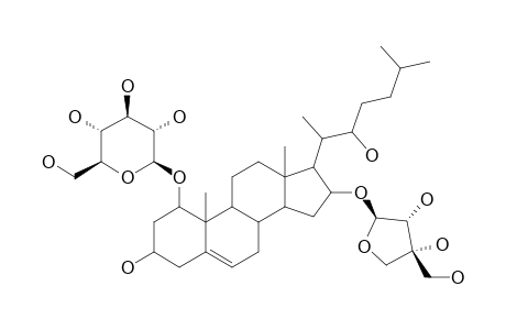 (22S)-1-BETA-[(BETA-D-GLUCOPYRANOSYL)-OXY]-3-BETA,22-DIHYDROXYCHOLEST-5-EN-16-BETA-YL-BETA-D-APIOFURANOSIDE