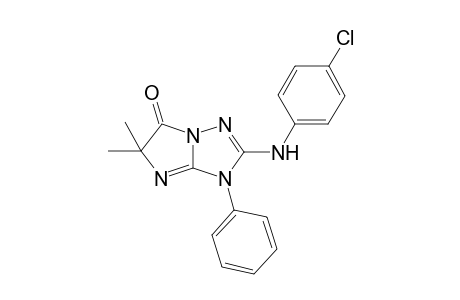 2-(4-Chloroanilino)-5,5-dimethyl-3-phenyl-6-imidazo[1,2-b][1,2,4]triazolone