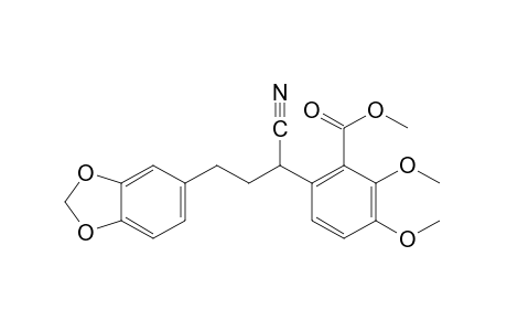 6-{1-cyano-3-[3,4-(methylenedioxy)phenyl]propyl}-o-veratric acid