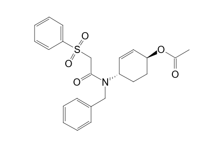 trans-(1S,4S)-4-{Benzyl(phenylsulfonyl)acetyl]amino}cyclohex-2-en-1-yl acetate