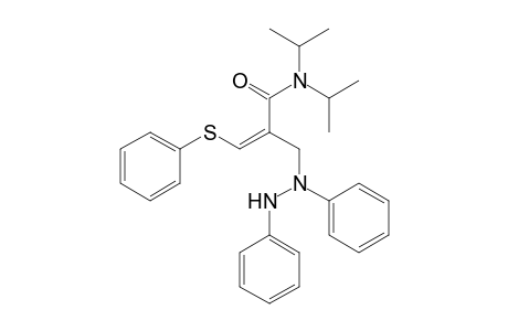 2-Propenamide, 2-[(1,2-diphenylhydrazino)methyl]-N,N-bis(1-methylethyl)-3-(phenylthio)-, (Z)-