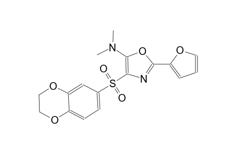 5-oxazolamine, 4-[(2,3-dihydro-1,4-benzodioxin-6-yl)sulfonyl]-2-(2-furanyl)-N,N-dimethyl-