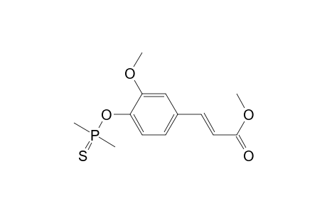 2-Propenoic acid, 3-[4-[(dimethylphosphinothioyl)oxy]-3-methoxyphenyl]-, methyl ester