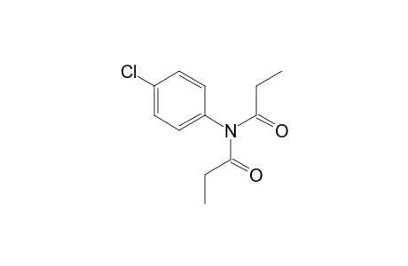 N-(4-chlorophenyl)-N-propanoylpropanamide