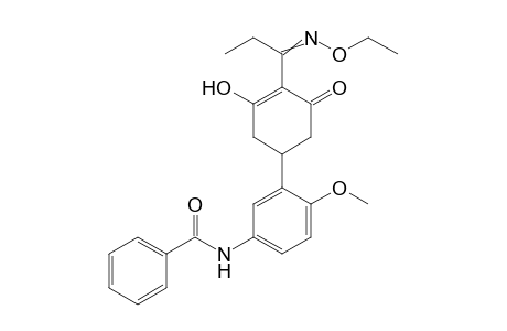 Benzamide, N-[3-[4-[1-(ethoxyimino)propyl]-3-hydroxy-5-oxo-3-cyclohexen-1-yl]-4-methoxyphenyl]-
