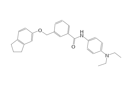N-[4-(diethylamino)phenyl]-3-[(2,3-dihydro-1H-inden-5-yloxy)methyl]benzamide