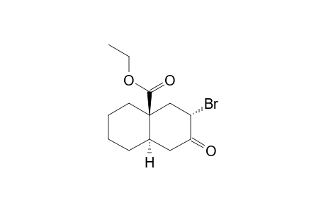 (4AS*,8AR*)-3-BROMO-4A-ETHOXYCARBONYL-PERHYDRONAPHTHALEN-2-ONE